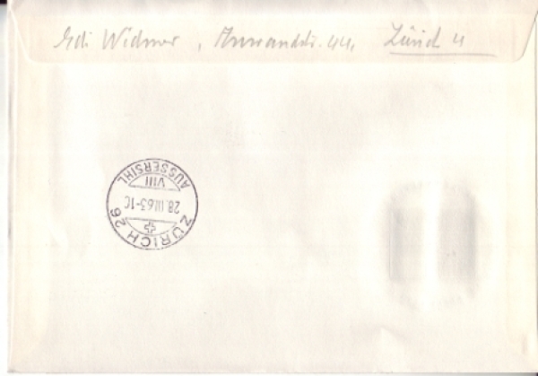 CH FDC 0773 (Viererblock) 1963 03 002 ●